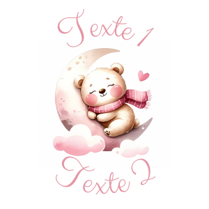 Sablé personnalisé ourson fille 34