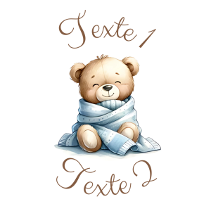 Sablé personnalisé ourson garçon 28