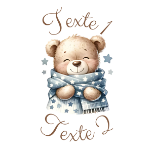 Sablé personnalisé ourson garçon 29