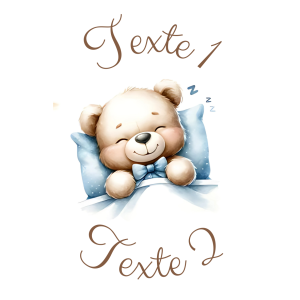 Sablé personnalisé ourson garçon 31