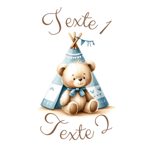 Sablé personnalisé ourson garçon 32