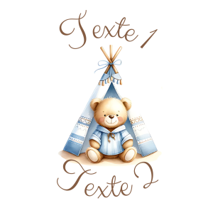 Sablé personnalisé ourson garçon 33