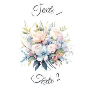 Sablé personnalisé bouquet de fleurs 28