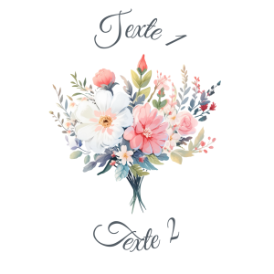 Sablé personnalisé bouquet de fleurs 29