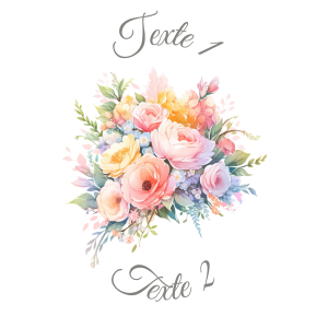 Sablé personnalisé bouquet de fleurs 30