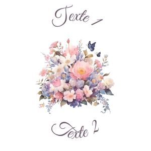 Sablé personnalisé bouquet de fleurs 31
