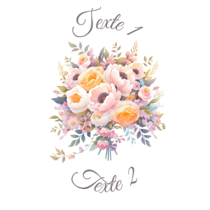 Sablé personnalisé bouquet de fleurs 33