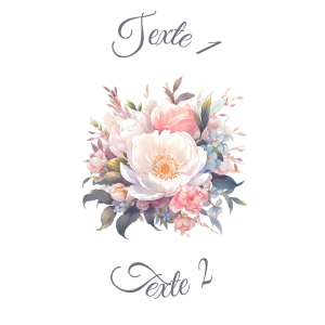 Sablé personnalisé bouquet de fleurs 35