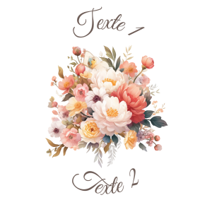 Sablé personnalisé bouquet de fleurs 37