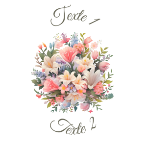 Sablé personnalisé bouquet de fleurs 38