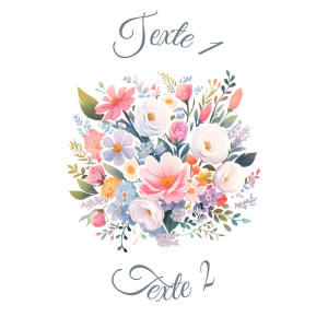 Sablé personnalisé bouquet de fleurs 39