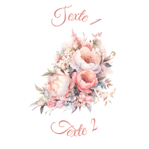 Sablé personnalisé bouquet de fleurs 41