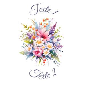 Sablé personnalisé bouquet de fleurs 43