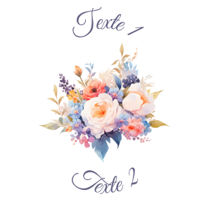 Sablé personnalisé bouquet de fleurs 44