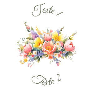 Sablé personnalisé bouquet de fleurs 46