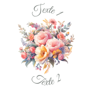 Sablé personnalisé bouquet de fleurs 50