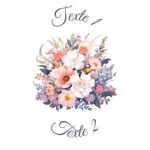 Sablé personnalisé bouquet de fleurs 57