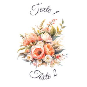 Sablé personnalisé bouquet de fleurs 62