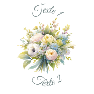 Sablé personnalisé bouquet de fleurs 81