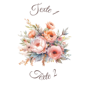 Sablé personnalisé bouquet de fleurs 82