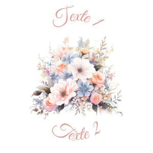 Sablé personnalisé bouquet de fleurs 85