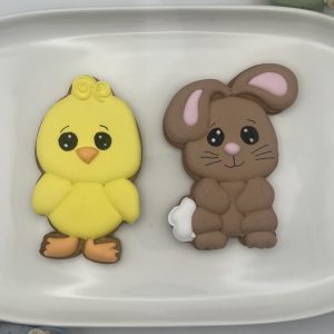 Sablé décoré poussin et/ou lapin de Pâques