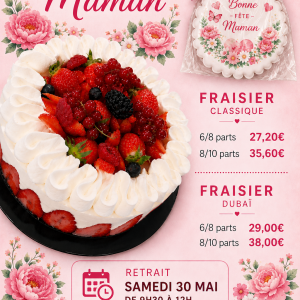 Fraisier fête des mères