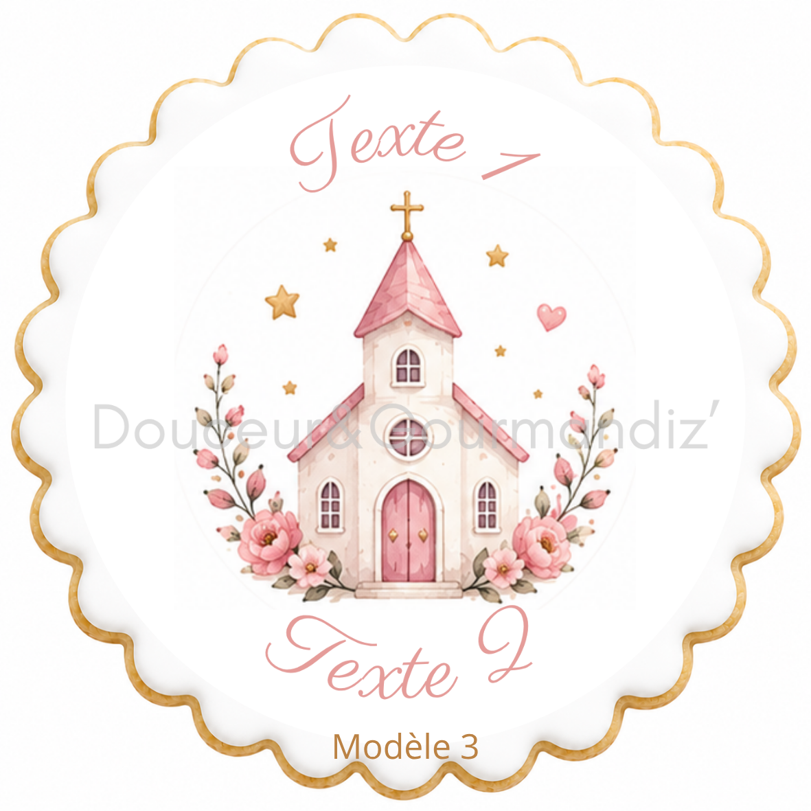 Sablés personnalisés thème Baptême – Biscuits artisanaux décorés à la glace royale 20 modèles aux choix – Image 20