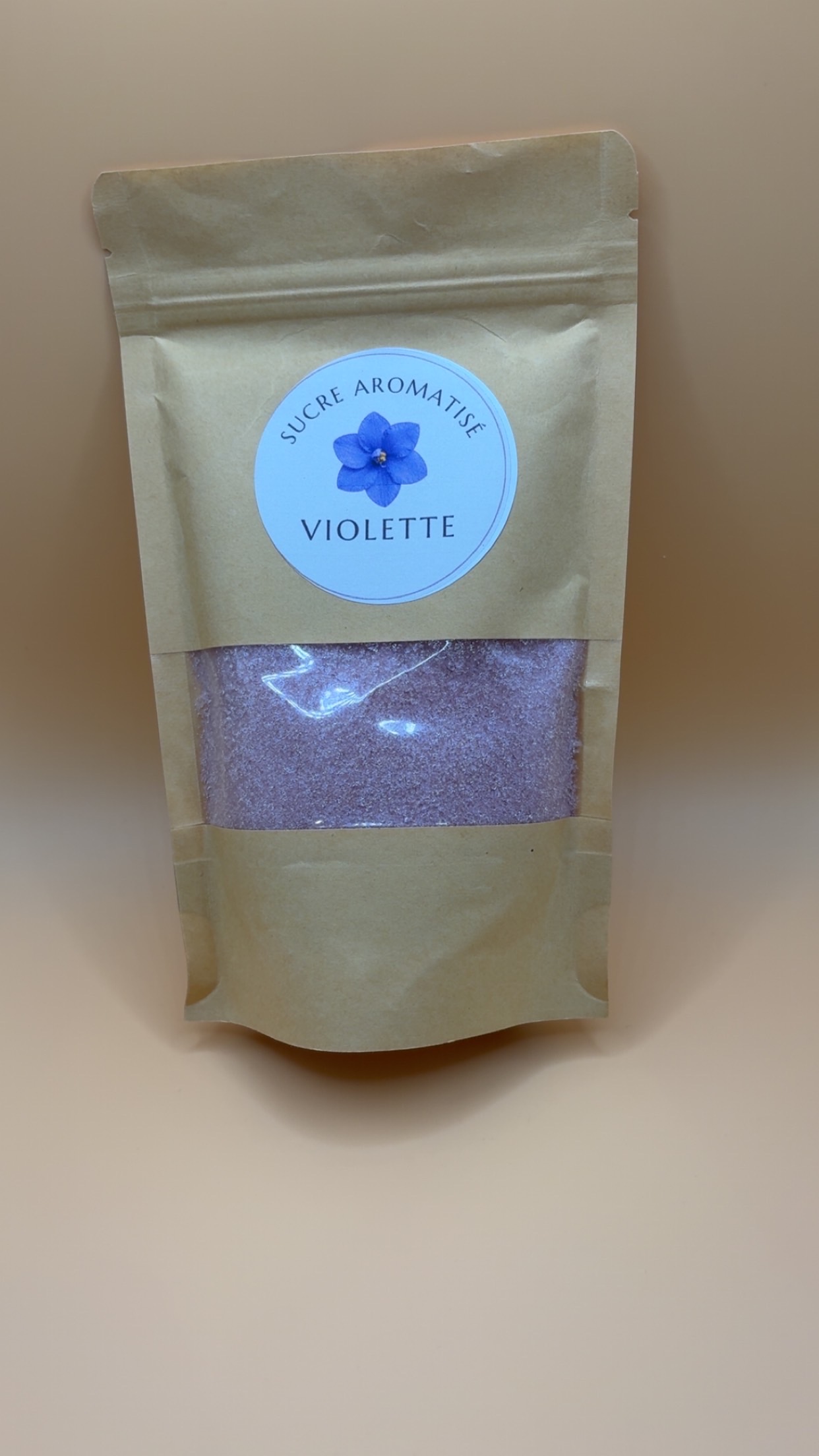 Sucre aromatisé Violette 250 g – Idéal pour pâtisseries, desserts et boissons