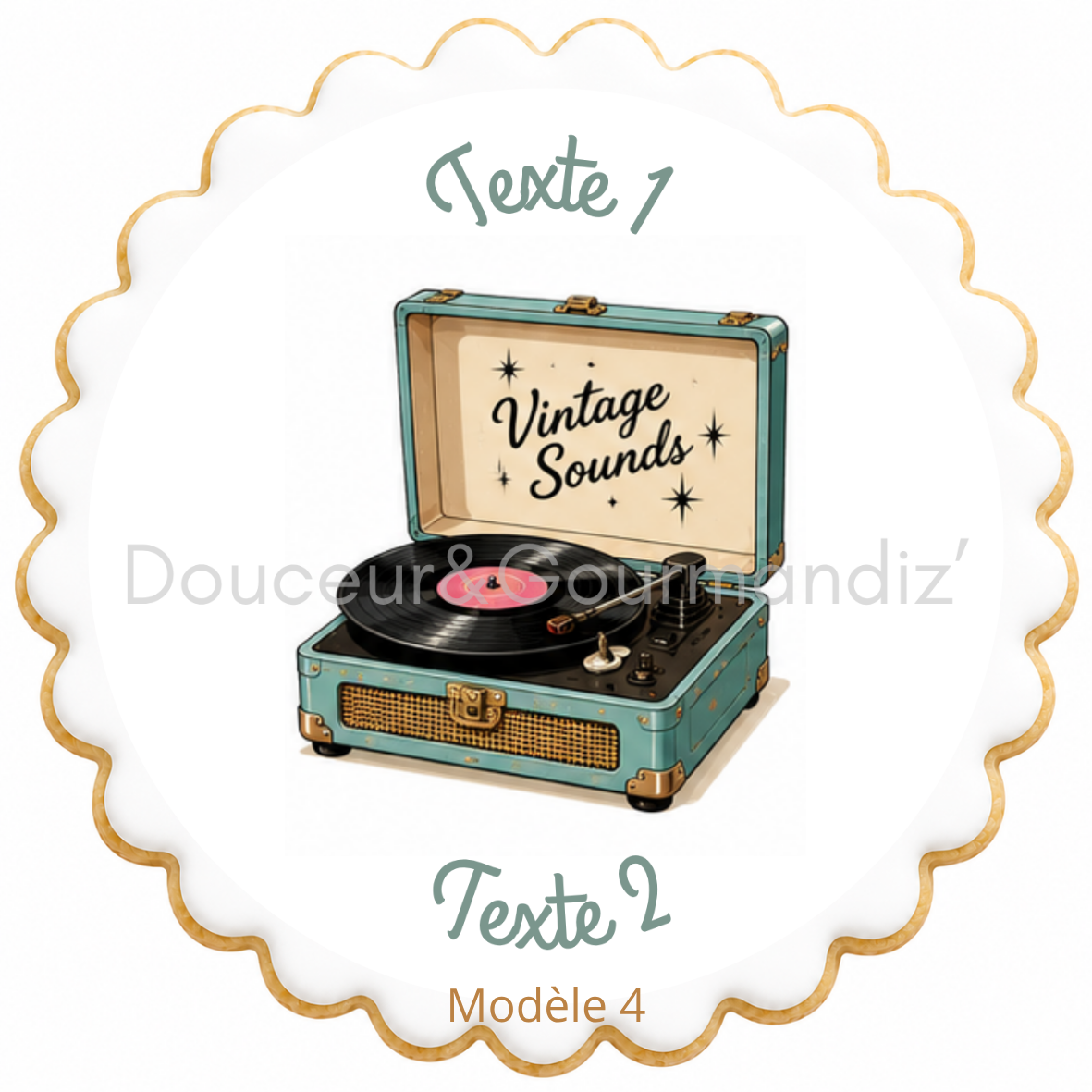 Sablés personnalisés thème Année 60 – Biscuits artisanaux décorés à la glace royale 10 modèles aux choix – Image 6
