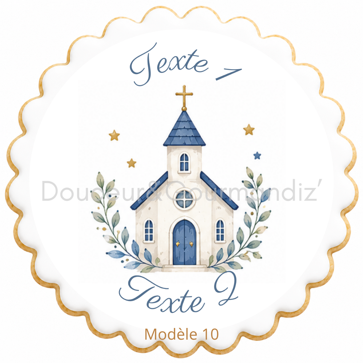 Sablés personnalisés thème Baptême – Biscuits artisanaux décorés à la glace royale 20 modèles aux choix – Image 13