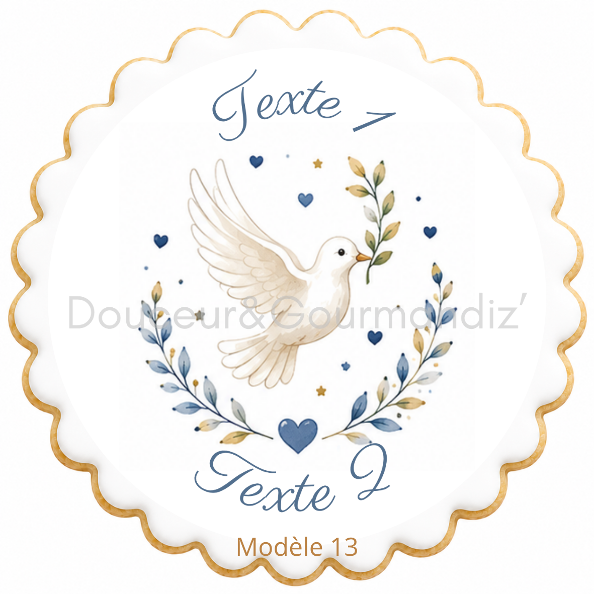 Sablés personnalisés thème Baptême – Biscuits artisanaux décorés à la glace royale 20 modèles aux choix – Image 10