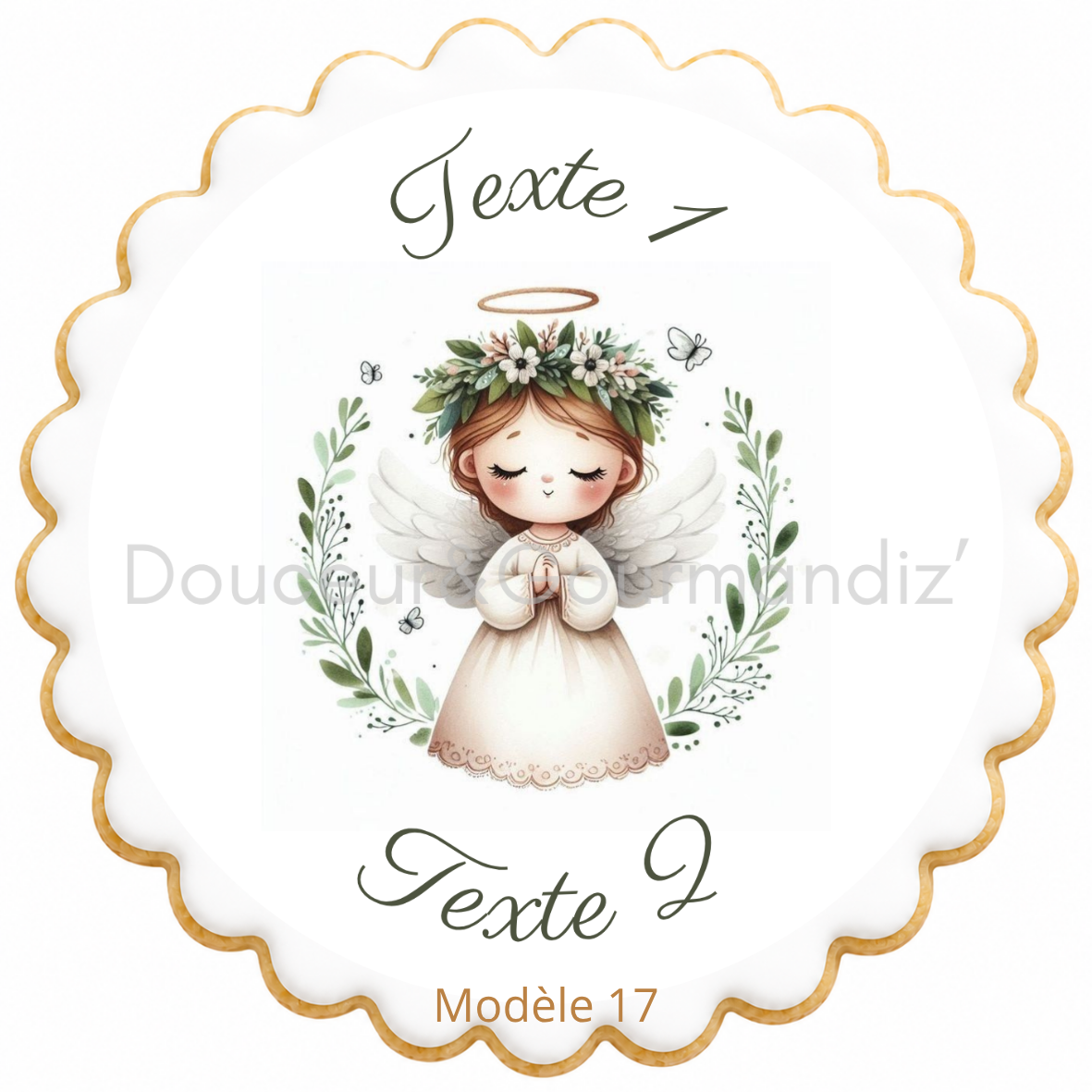 Sablés personnalisés thème Baptême – Biscuits artisanaux décorés à la glace royale 20 modèles aux choix – Image 6