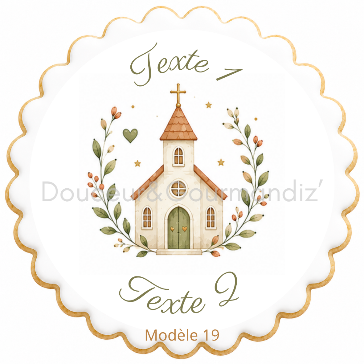 Sablés personnalisés thème Baptême – Biscuits artisanaux décorés à la glace royale 20 modèles aux choix – Image 4