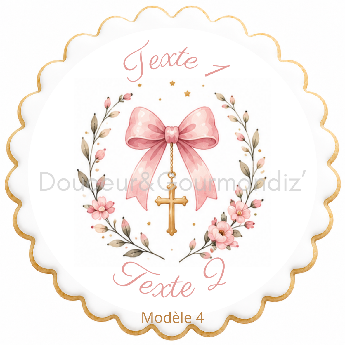 Sablés personnalisés thème Baptême – Biscuits artisanaux décorés à la glace royale 20 modèles aux choix – Image 19