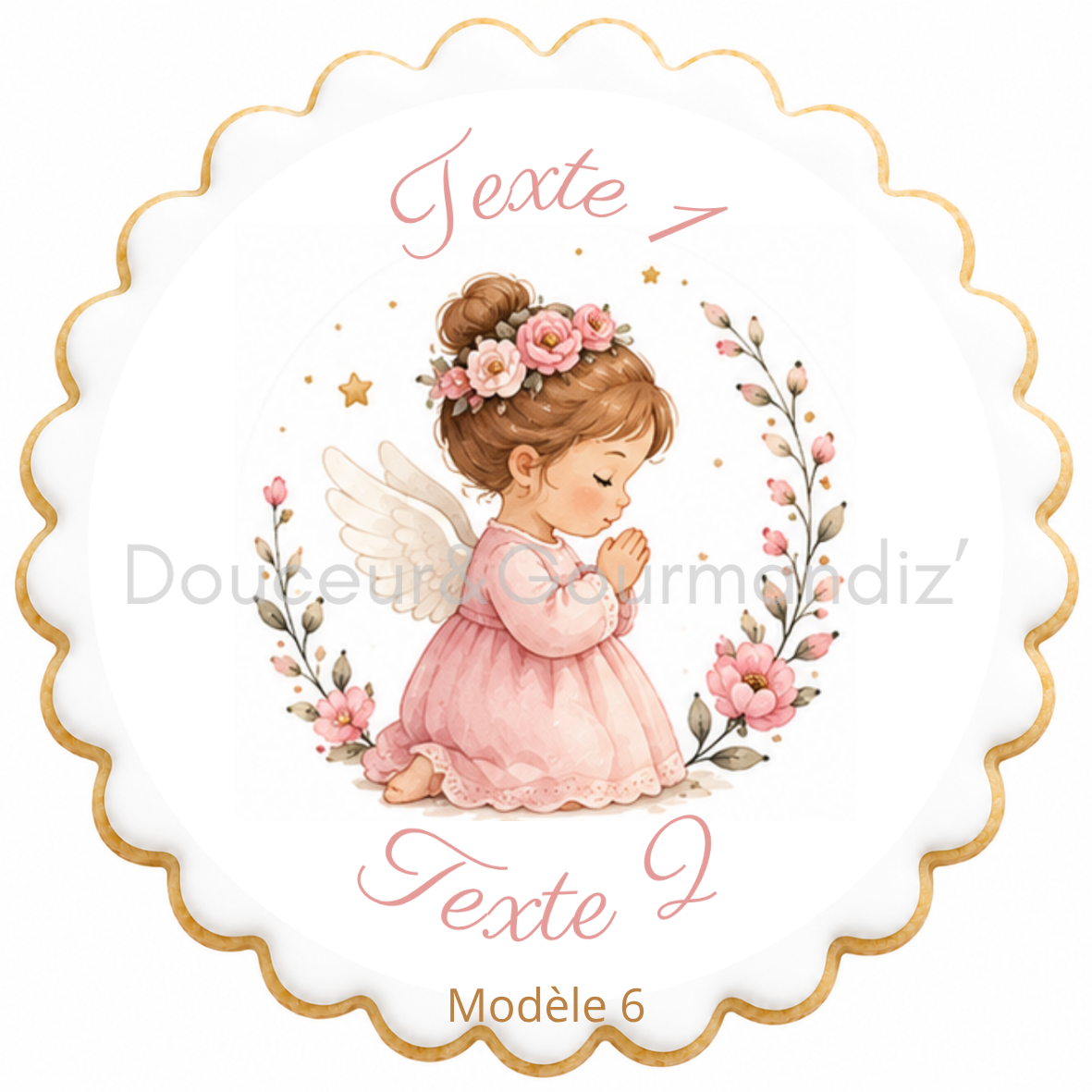 Sablés personnalisés thème Baptême – Biscuits artisanaux décorés à la glace royale 20 modèles aux choix – Image 17