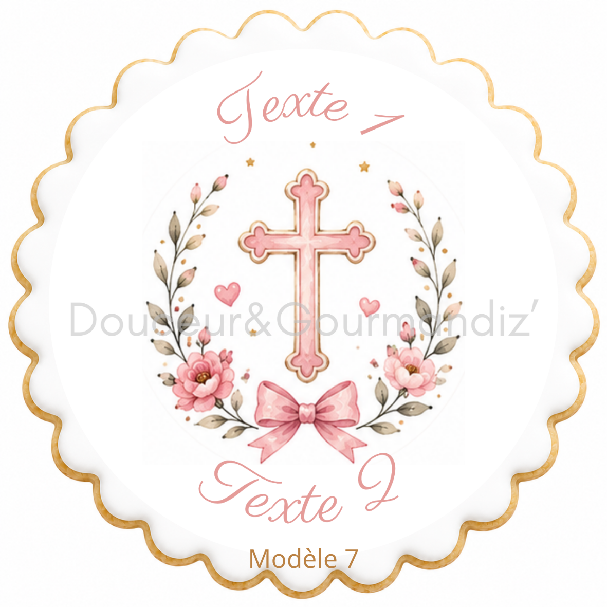 Sablés personnalisés thème Baptême – Biscuits artisanaux décorés à la glace royale 20 modèles aux choix – Image 16