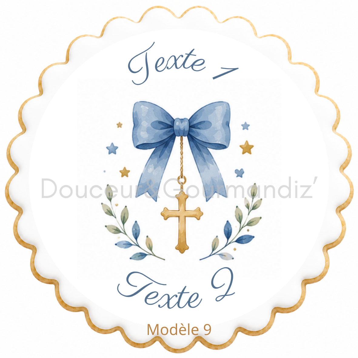 Sablés personnalisés thème Baptême – Biscuits artisanaux décorés à la glace royale 20 modèles aux choix – Image 14