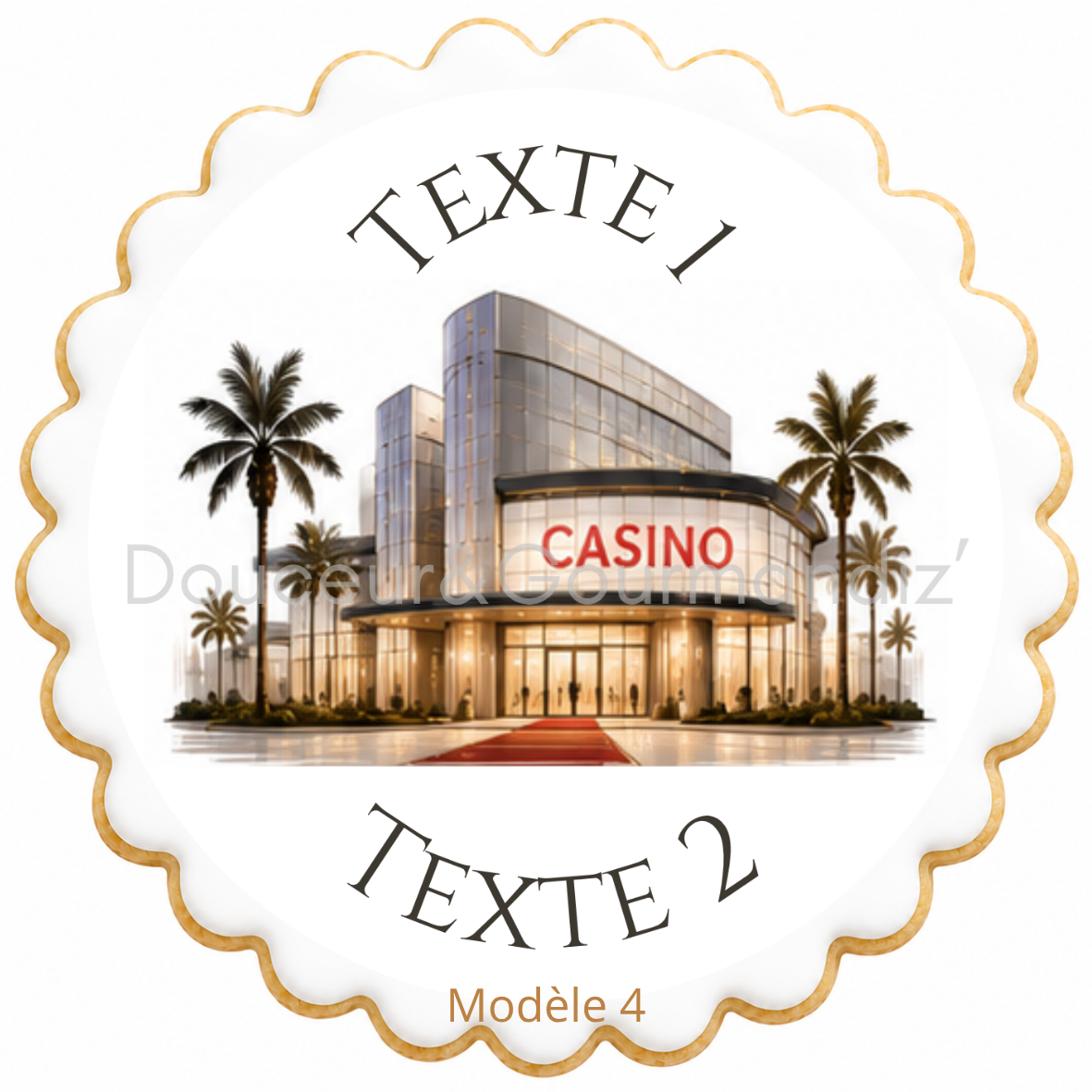 Sablés personnalisés thème Casino – Biscuits artisanaux décorés à la glace royale 10 modèles aux choix – Image 4