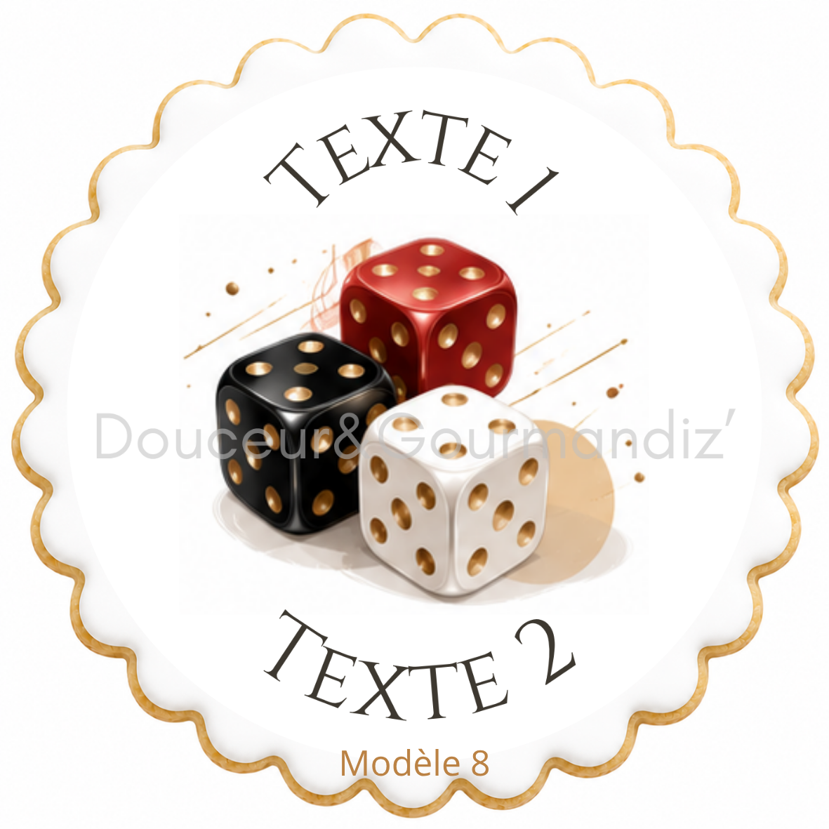 Sablés personnalisés thème Casino – Biscuits artisanaux décorés à la glace royale 10 modèles aux choix – Image 9
