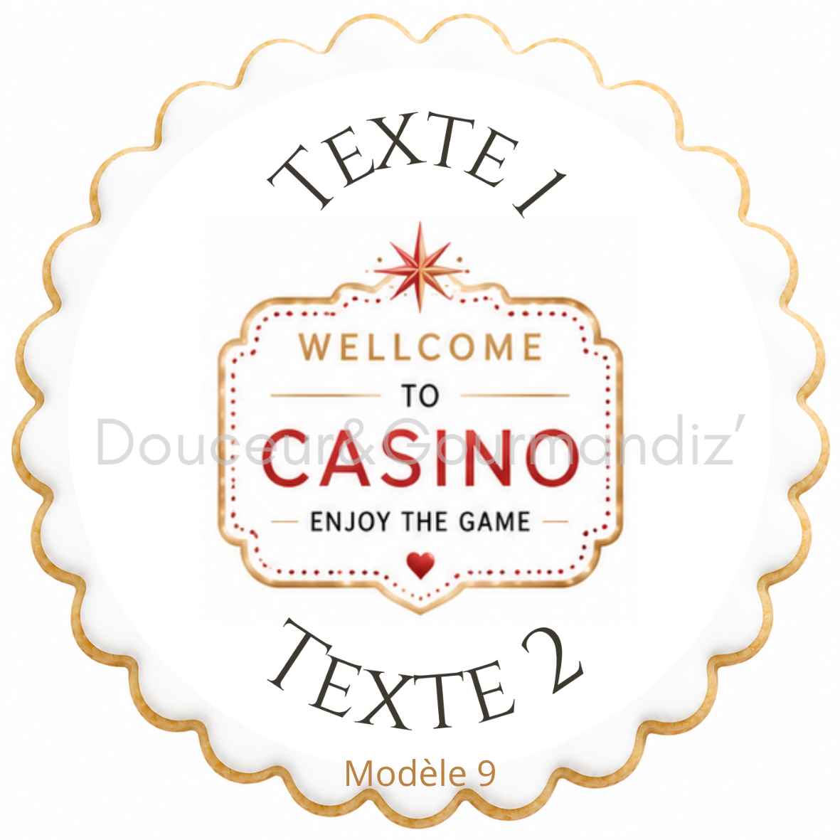 Sablés personnalisés thème Casino – Biscuits artisanaux décorés à la glace royale 10 modèles aux choix – Image 8