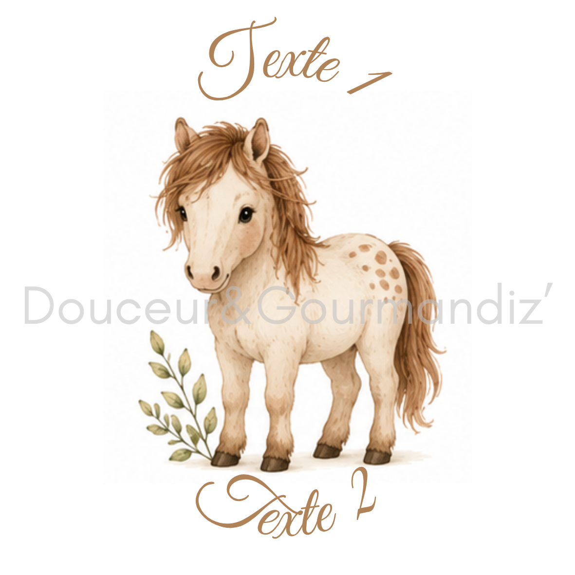 Sablés personnalisés thème cheval – Biscuits artisanaux décorés à la glace royale 10 modèles aux choix – Image 4