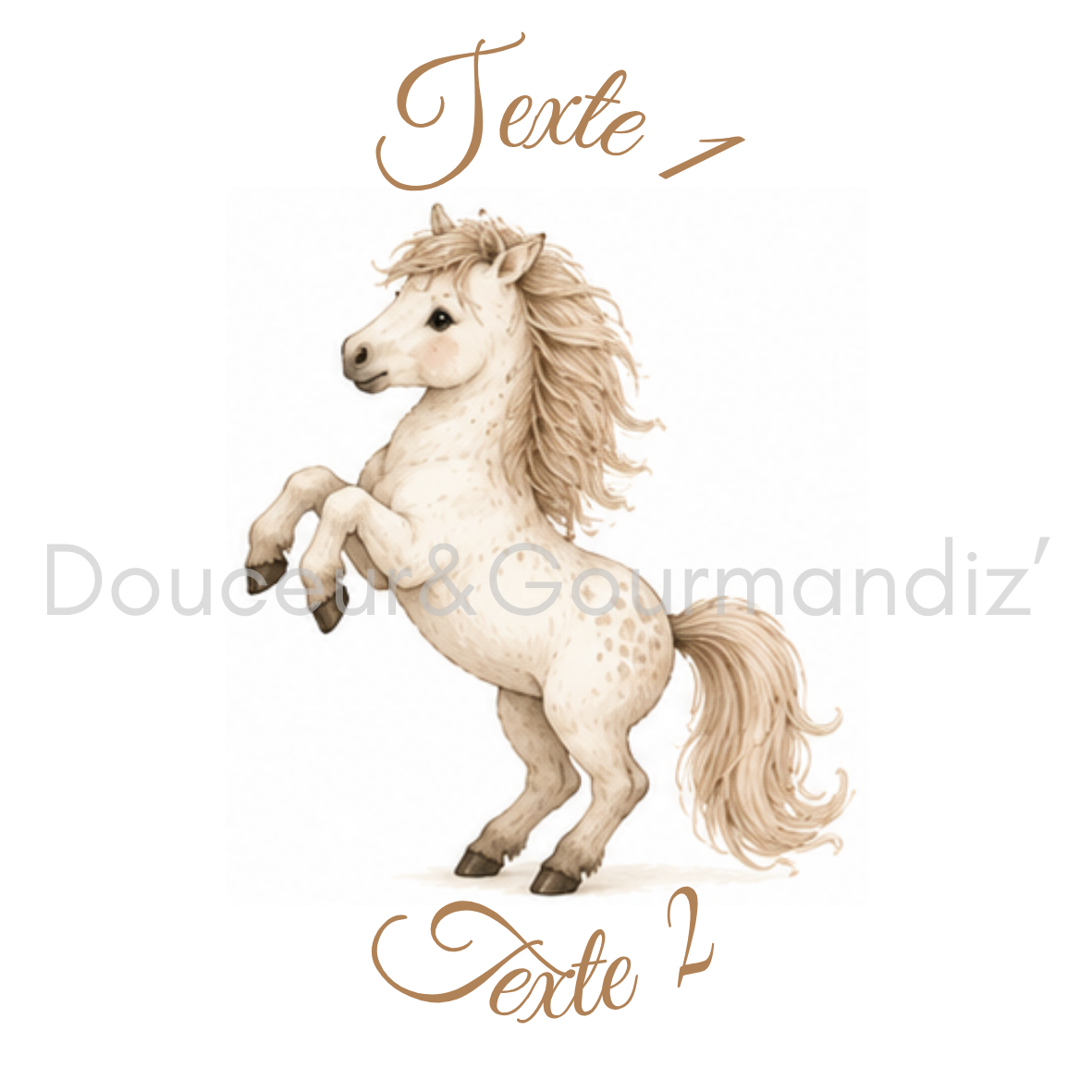 Sablés personnalisés thème cheval – Biscuits artisanaux décorés à la glace royale 10 modèles aux choix – Image 10