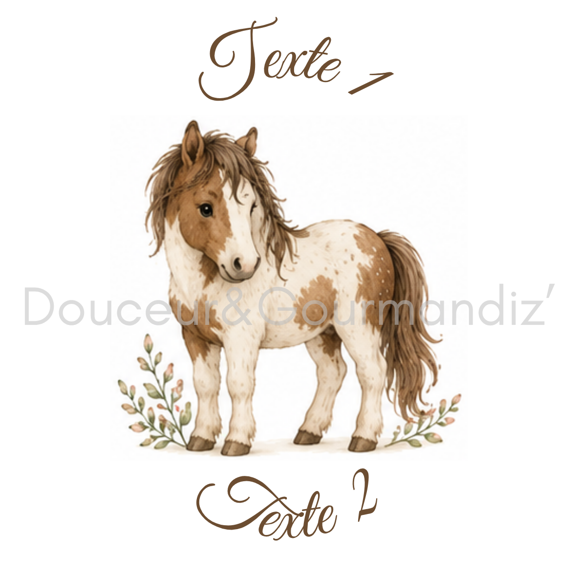 Sablés personnalisés thème cheval – Biscuits artisanaux décorés à la glace royale 10 modèles aux choix – Image 9