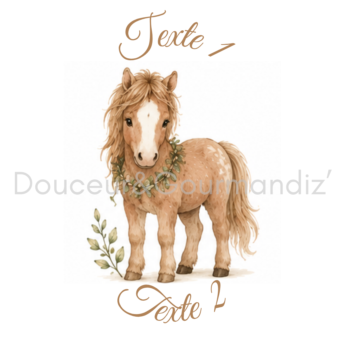 Sablés personnalisés thème cheval – Biscuits artisanaux décorés à la glace royale 10 modèles aux choix – Image 8