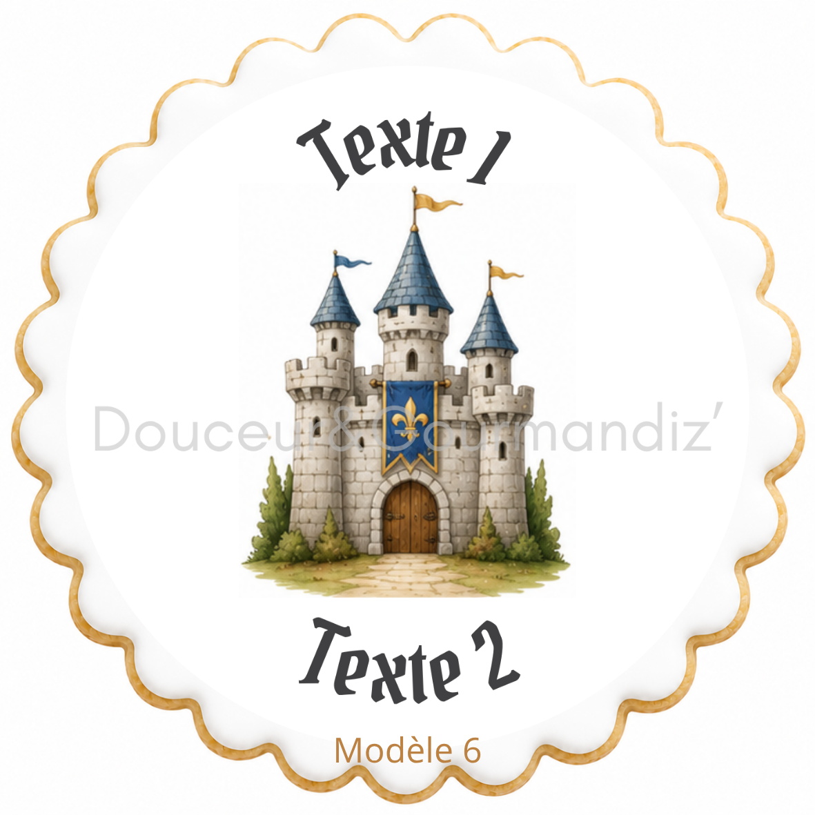 Sablés personnalisés thème Chevalier enfant – Biscuits artisanaux décorés à la glace royale 10 modèles aux choix – Image 4