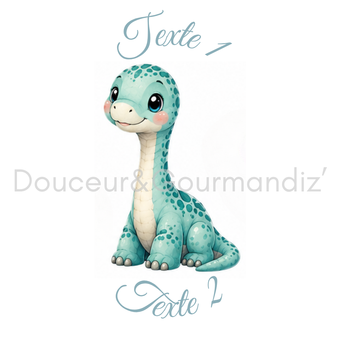 Sablés personnalisés thème dinosaure – Biscuits artisanaux décorés à la glace royale 10 modèles aux choix – Image 6