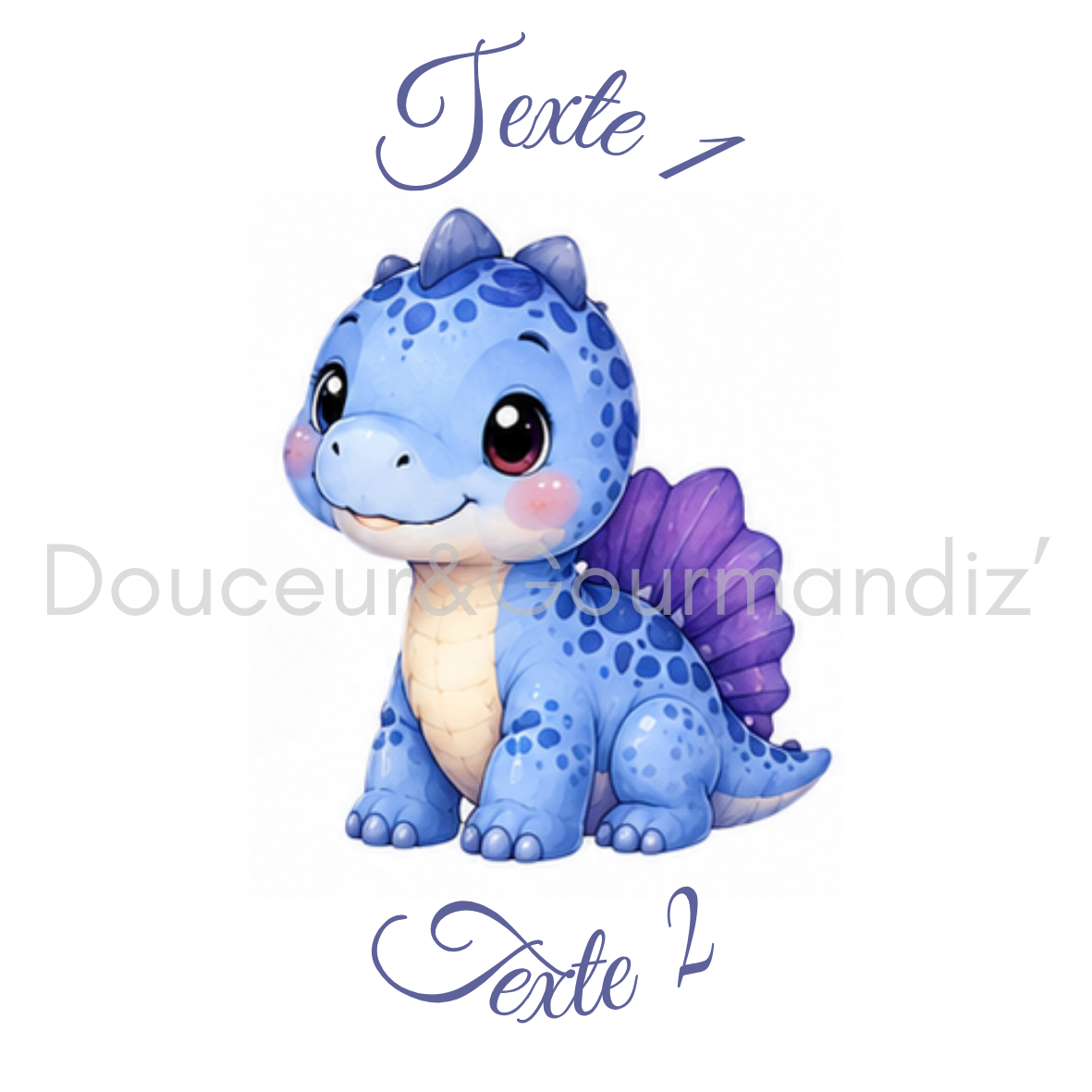 Sablés personnalisés thème dinosaure – Biscuits artisanaux décorés à la glace royale 10 modèles aux choix – Image 4