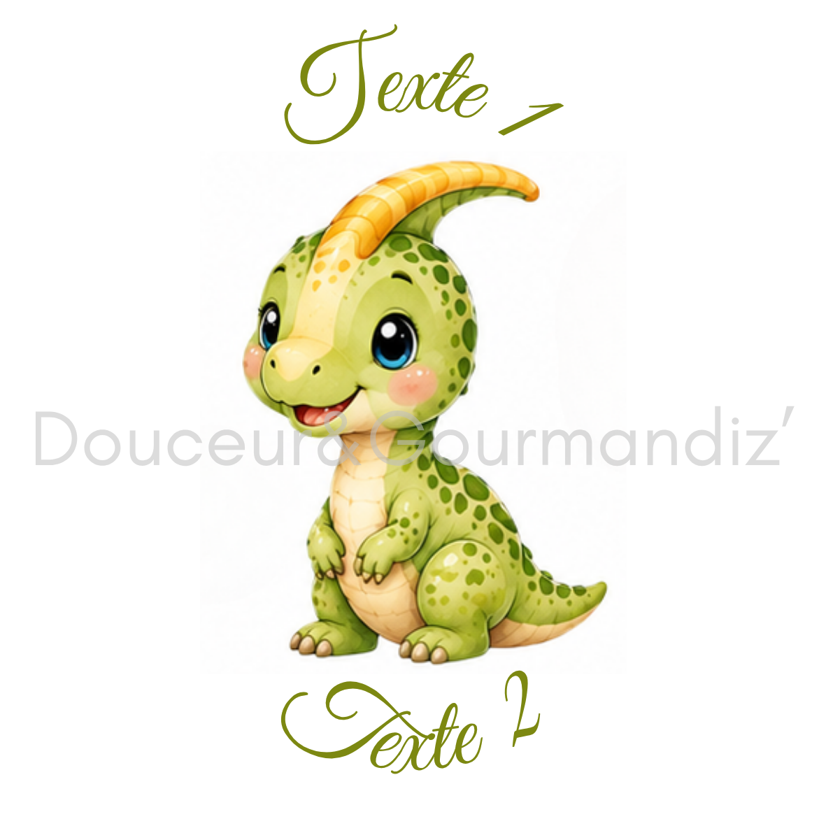 Sablés personnalisés thème dinosaure – Biscuits artisanaux décorés à la glace royale 10 modèles aux choix – Image 2