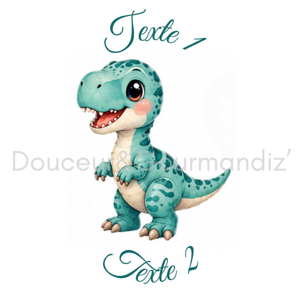 Sablés personnalisés thème dinosaure – Biscuits artisanaux décorés à la glace royale 10 modèles aux choix